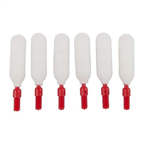 SWAB-ITS Bore Tips fit .243/6MM, reusable up to 5 times, absorb solvents for thorough cleaning, and feature 8-32 adapters for easy use with cleaning rods.