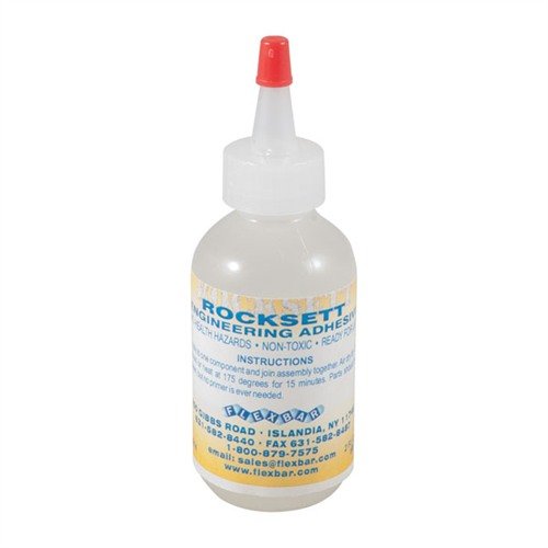 FLEXBAR Rocksett is a high-temp adhesive that withstands -350°F to 2,015°F, is non-toxic, and bonds ceramic, glass, and metals without mixing.