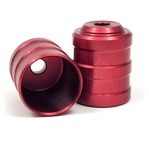 LOW DRAG SHOTGUN FOLLOWERS from NORDIC COMPONENTS ensure smooth feeding and zero binding, fit most shotgun tubes, and feature a durable red aluminum finish.