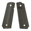 Rugged G10 fiberglass grips with advanced texturing for superior hold, moisture resistance, and all-weather performance, ideal for competition and tactical use.