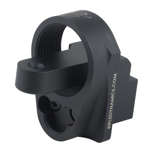 RIFLE DYNAMICS AK-47 M4 Stock Adapter allows AR-15 end plate use, offers versatile sling options, and installs easily without AK modifications.