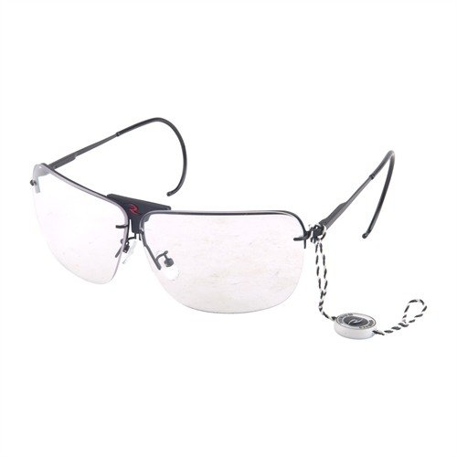 RSG-3 Interchangeable Lens Shooting Glasses offer clear, amber, or smoke lenses for optimal visibility in any condition, featuring a lightweight metal frame and included case.