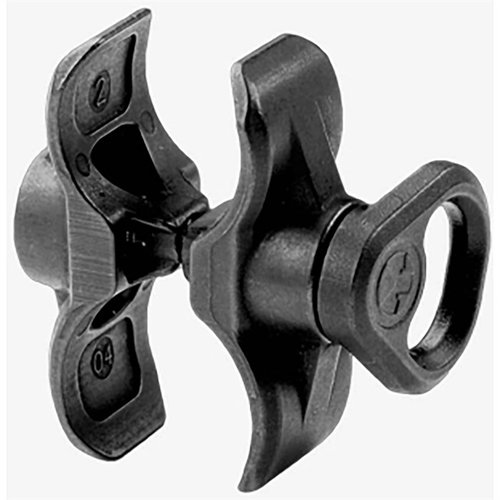FORWARD SLING MOUNT for Mossberg 590A1 offers versatile attachment options, durable Melonite-treated steel construction, and easy installation on barrel and magazine tube.