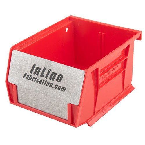 BULLET BIN BARRIERS from INLINE FABRICATION are laser-cut aluminum inserts that enhance your bin capacity, perfect for organized storage of components.