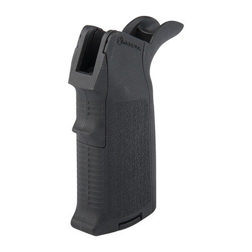 MIAD GEN 1.1 grip kit offers customizable inserts for perfect hand fit, reinforced polymer construction, and storage for lubrication or batteries.