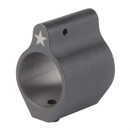 BCM low-profile gas block is made from high-quality steel, fits AR-15/M16 barrels, offers corrosion resistance, and includes set screws for easy mounting.