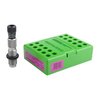 MICRO-ADJUSTABLE TAPER CRIMP DIES by REDDING allow easy, precise adjustments without removing the die, perfect for high-volume reloaders with dual-taper functionality.