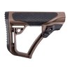 Daniel Defense Collapsible Buttstock offers enhanced cheekweld, quick sling attachment, adjustable fit for Mil-Spec buffer tubes, available in black and Milspec+ Brown.