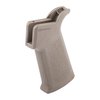 MOE SL Grip for AR-15/M4 offers a vertical grip angle, aggressive texture for control, and a slimline feel, enhancing ergonomics and comfort in shooting.
