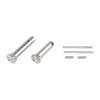 AR-15/M16 Enhanced Pin Sets in titanium are lightweight, durable, and feature textured heads for easy handling, making assembly and disassembly effortless.