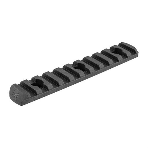 M-LOK Polymer Rail Sections offer lightweight durability for attaching Picatinny accessories to AR-15s, featuring beveled ends and all necessary hardware.