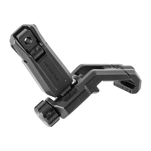 MBUS Pro Offset Rear Sight offers durable steel construction, tool-less windage adjustment, dual apertures, and a low profile for seamless integration with your rifle.