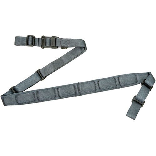 MS1 padded sling offers superior comfort with its unique variable-width webbing and ripstop foam pad, ensuring durability and a sleek design for heavy weapon carry.