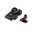 L.P.A. SIGHTS BROWNING HI-POWER FIBER OPTIC ADJUSTABLE SIGHT SET