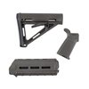 Upgrade your AR-15 with the Magpul MOE Furniture Set, featuring a Mil-Spec stock, carbine forend, and grip in durable O.D. Green for enhanced performance.