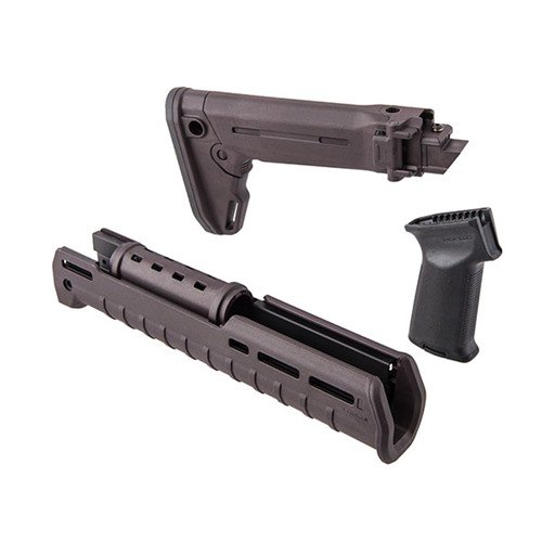 Upgrade your AK-47 with the Magpul Zhukov-S Stock and Hand Guard for enhanced ergonomics, folding capability, and M-LOK accessory attachment.