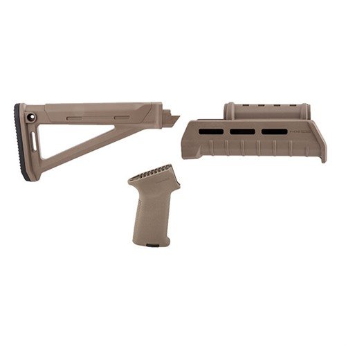 Získejte pohodlnější střelbu s MOE AKM Stock Set, který zahrnuje ergonomickou pažbu, rukojeť a handguard s M-LOK pro snadné přidání příslušenství.