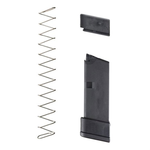 Získejte +2 náboje pro váš GLOCK 43 9mm s ergonomickým gripem, nerezovou pružinou a super odolným designem, vše s doživotní zárukou od Ghost!