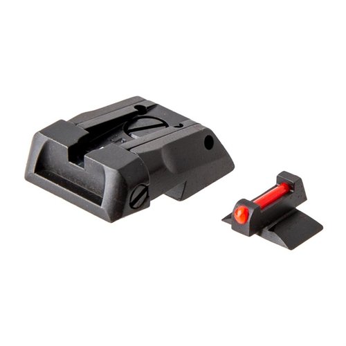 LPA Novak Adjustable Sight Sets feature low profile design for easy holstering, precision adjustments for windage/elevation, and secure dovetail retention.