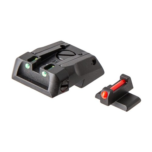 LPA Novak Adjustable Sight Sets offer low profile design for easy holstering, precision adjustments for windage/elevation, and multiple configurations including fiber optic.