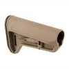 Magpul's SL-K Stock offers a slim, lightweight design with ambidextrous operation, built-in sling loop, and a comfortable cheekweld for enhanced maneuverability.