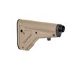 UBR 2.0 offers adjustable A5-length stability, consistent cheek weld, QD sling points, and storage, all while withstanding severe impacts. Made in U.S.A.