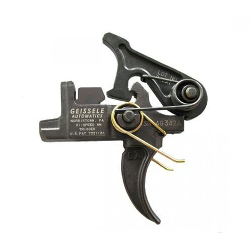 Geissele Hi-Speed National Match Triggers offer adjustable pull weights, ensuring precision and reliability for competition, tactical, and military use.
