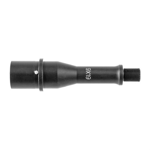 Faxon Firearms 9mm AR-15 barrels are crafted from 4150 GBQ Steel, featuring 1/10 twist, QPQ Black Nitride coating, and are suppressor-ready with ½” x 28 threads.