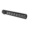Rugged 15" SP Series Handguard features a free float design, 7 M-LOK slots, MIL-STD 1913 top rail, and durable 6061 aluminum construction, 100% made in the USA.