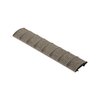 Tough polymer Picatinny rail cover enhances grip, protects rails from damage, and allows for easy accessory reconfiguration with a smooth, rounded feel.