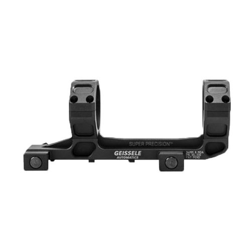 Geissele Super Precision AR-15 mounts offer unmatched stability with 1,400 lbs clamping force, made from a single piece of 7075-T6 aluminum for perfect zero return.