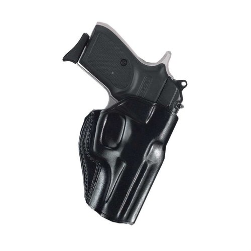 Galco's Stinger™ holster offers fast draw, safety with a covered trigger guard, and premium saddle leather, fitting belts up to 1 1/2" for discreet carry.