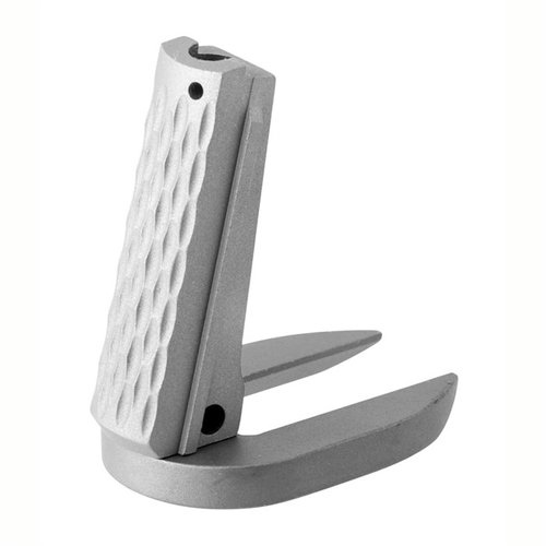 Upgrade your 1911 with the Fusion Firearms Chain-link Mainspring Housing MagWell, crafted from premium stainless steel for durability and a sleek matte finish.