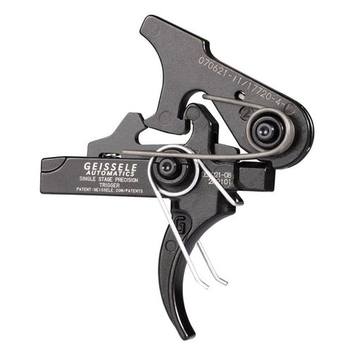 Geissele's AR-15 SSP Trigger offers a super clean break, ultra short reset, and 5ms lock time for precise shots and fast follow-ups, perfect for any shooter.