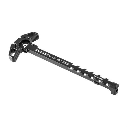 Raptor-SD™ charging handle offers ambidextrous operation, redirects gasses away from your face, and is compatible with most AR15/M16 rifles, made from durable 7075-T6 aluminum.