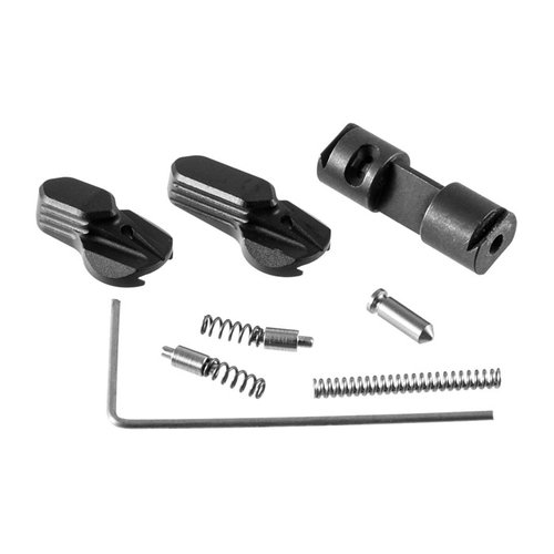 Radian Weapons Talon™ ambidextrous safety selector offers modular 90°/45° installation, durable aluminum levers, and a secure dovetail interface for reliability.