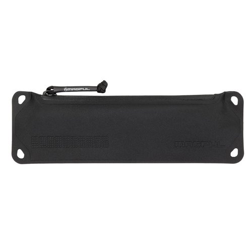 Magpul's DAKA Medium Suppressor Pouch offers rugged protection with water-resistant materials, anti-slip texture, and convenient carabiner attachment for easy transport.