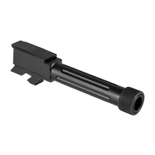 Alpha Wolf threaded barrel for Glock 43 offers unmatched accuracy, combat reliability, and drop-in installation with premium SBN coating and heat-fluting design.