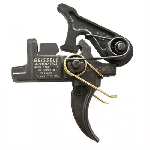 Geissele's Hi-Speed National Match Trigger offers adjustable pull weights for Service Rifle, DMR, and Match Rifle, enhancing accuracy for competition and tactical use.