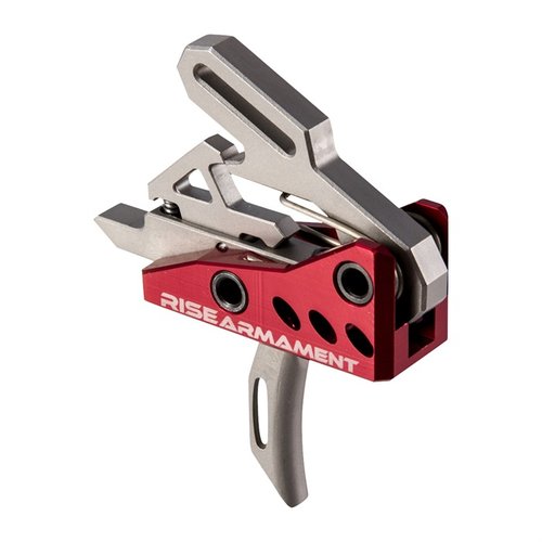 Upgrade your AR-15 easily with Rise Armament's Advanced Performance Trigger, featuring a smooth 3.5 lb pull, fast reset, and minimal over travel.