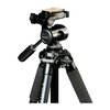 Vortex Pro GT Tripod offers a stable platform for optical gear, with adjustable aluminum legs, a three-way pan/tilt head, and rubber feet for all terrains.