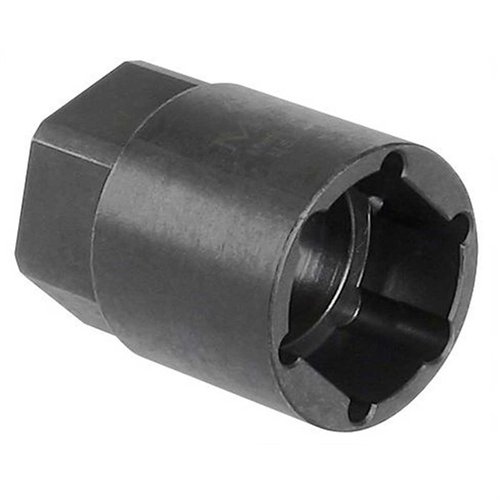 CZ Scorpion Pistol Barrel Nut Socket by Midwest Industries simplifies handguard changes, fits 1" wrenches, and features a durable steel construction with black oxide finish.
