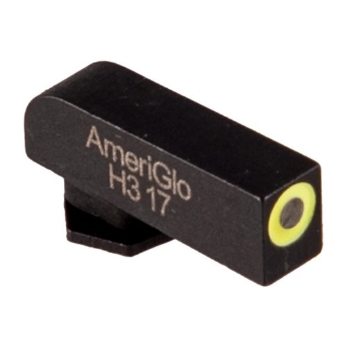 Získejte přesnost a rychlost s TRITIUM LIME LUMI ROUND OUTLINE FRONT SIGHTS pro Glock®; zelený tritium a LumiGreen obrys pro snadné zaměření za špatných světelných podmínek.