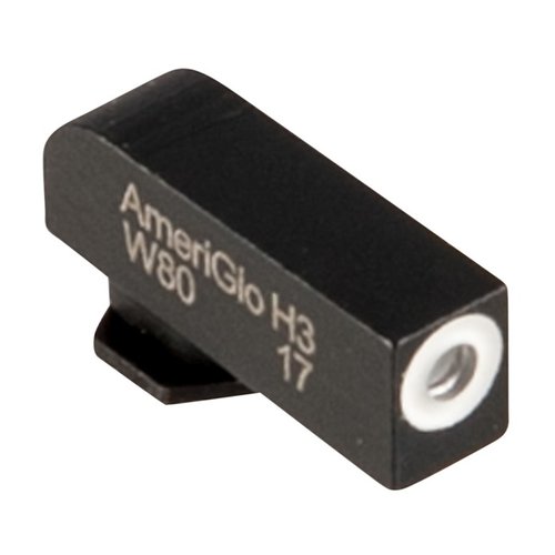 AmeriGlo Tritium Front Sight for Glock offers low-profile, snag-resistant design, precision-machined steel, and glowing Tritium dots for quick target acquisition.