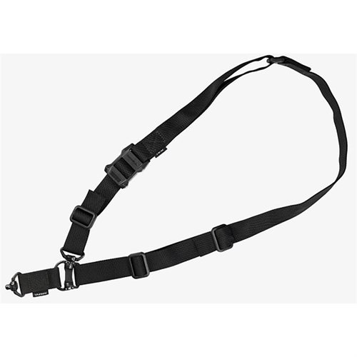 Magpul MS4 QDM Sling offers quick reconfiguration, durable QDM swivels, secure adjustments, and low-profile design for comfort and speed in one- or two-point operation.
