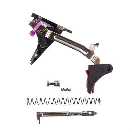 ZEV Technologies' Pro Ultimate Trigger Kit for Glock® Gen 4 offers drop-in installation, smoother trigger pull, ultra-fast reset, and enhanced reliability.