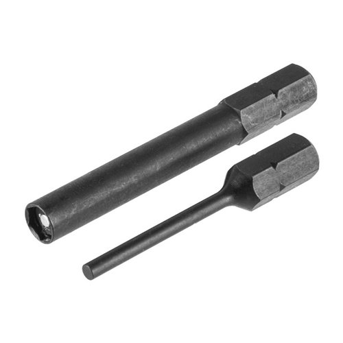 The Fix-It Sticks Glock® Front Sight Bit & Pin Punch Combo Pack offers durable, easy disassembly with a 3/32" pin punch and 3/16" hex driver, perfect for Glock maintenance.