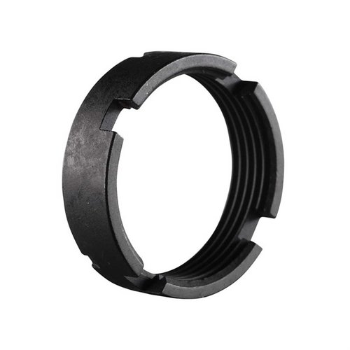 Luth-AR Carbine Castle Nut is designed for MBA-3/MBA-4 kits, ensuring a secure fit on any Mil-Spec or Commercial Carbine receiver extension.