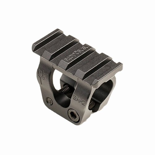 The RS Regulate BM-2 mount offers a lightweight solution for attaching weaponlights to .66" O.D. AK-47 barrels, ensuring optimal positioning without handguard clutter.