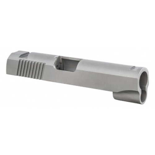 Upgrade your 1911 with the Fusion Diamond Series Slide, precision CNC machined from 4140 Bar-Stock, featuring combat serrations and dovetail sight cuts.